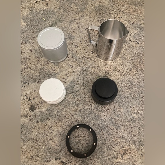 58mm Coffee Espresso Tamper Distributor Funnel Blind Shaker Milk Frothing Cup - Picture 1 of 8